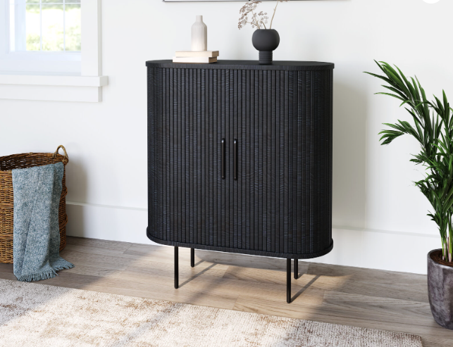 Nola Cabinet 39″ Black Oak Cabinets & Storage Unique Furniture     Four Hands, Mid Century Modern Furniture, Old Bones Furniture Company, Old Bones Co, Modern Mid Century, Designer Furniture, https://www.oldbonesco.com/