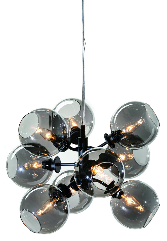 Atom 9 Grey Glass Pendant Lighting LIGHTING Nuevo     Four Hands, Burke Decor, Mid Century Modern Furniture, Old Bones Furniture Company, Old Bones Co, Modern Mid Century, Designer Furniture, https://www.oldbonesco.com/