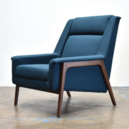 Load image into Gallery viewer, Owen Mid Century Modern Chair Azure Gingko Furniture  Azure   Four Hands, Burke Decor, Mid Century Modern Furniture, Old Bones Furniture Company, Old Bones Co, Modern Mid Century, Designer Furniture, https://www.oldbonesco.com/
