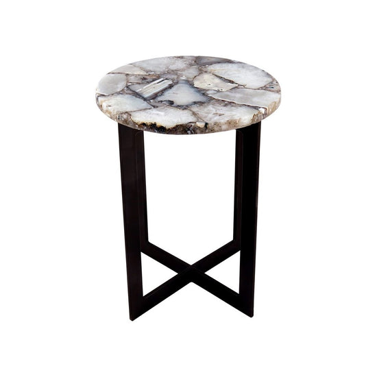 Blanca Agate Accent Table Accent Tables Moe's     Four Hands, Burke Decor, Mid Century Modern Furniture, Old Bones Furniture Company, Old Bones Co, Modern Mid Century, Designer Furniture, https://www.oldbonesco.com/