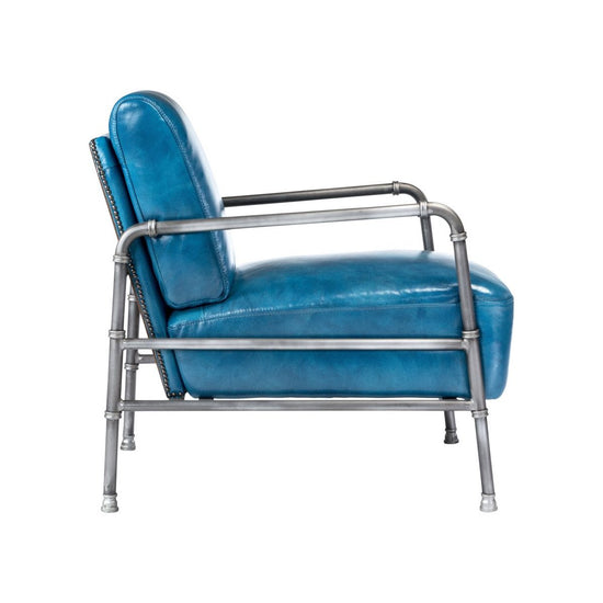 Royce Club Chair Blue Occasional Chairs Moe's     Four Hands, Burke Decor, Mid Century Modern Furniture, Old Bones Furniture Company, Old Bones Co, Modern Mid Century, Designer Furniture, https://www.oldbonesco.com/
