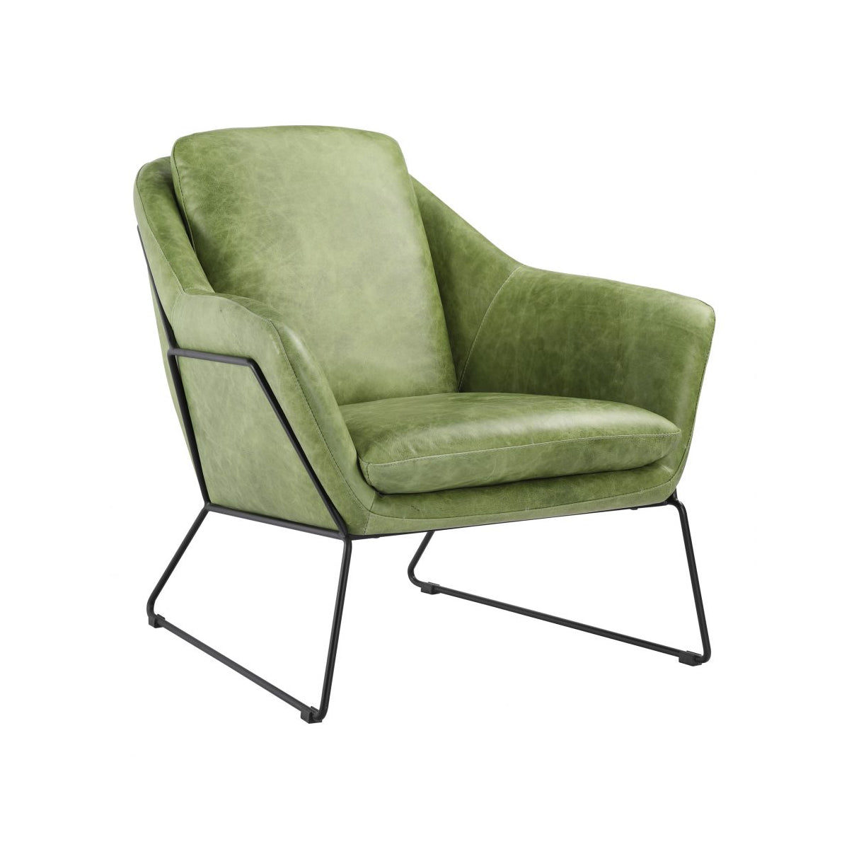 Load image into Gallery viewer, Greer Club Chair GreenOccasional Chair Moe&amp;#39;s  Green   Four Hands, Burke Decor, Mid Century Modern Furniture, Old Bones Furniture Company, Old Bones Co, Modern Mid Century, Designer Furniture, https://www.oldbonesco.com/
