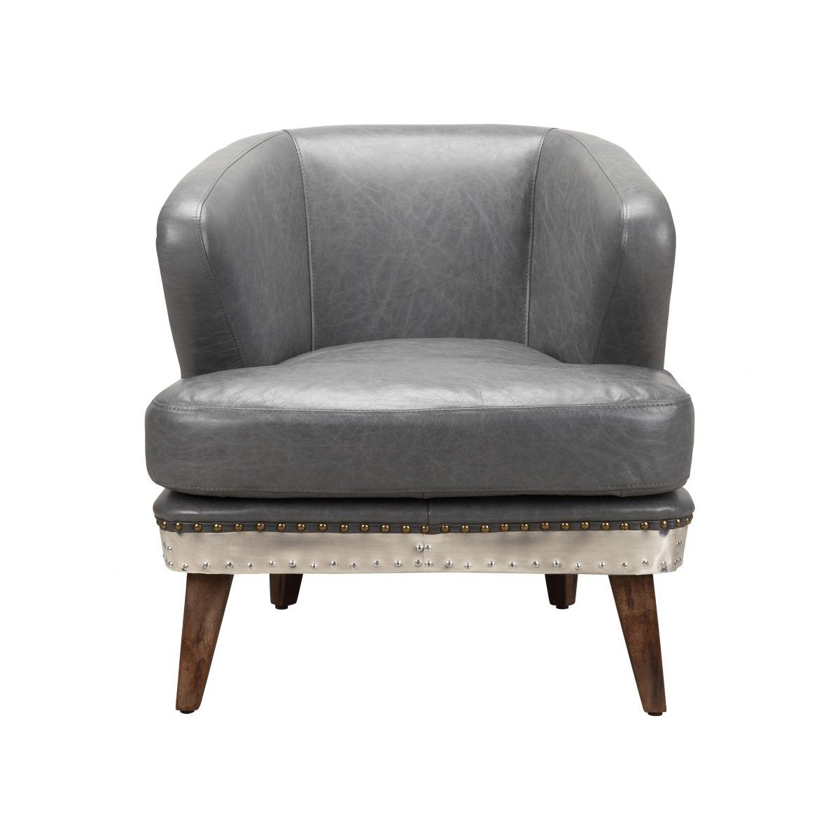Load image into Gallery viewer, Cambridge Club Chair Antique Grey Occasional Chairs Moe&amp;#39;s     Four Hands, Burke Decor, Mid Century Modern Furniture, Old Bones Furniture Company, Old Bones Co, Modern Mid Century, Designer Furniture, https://www.oldbonesco.com/
