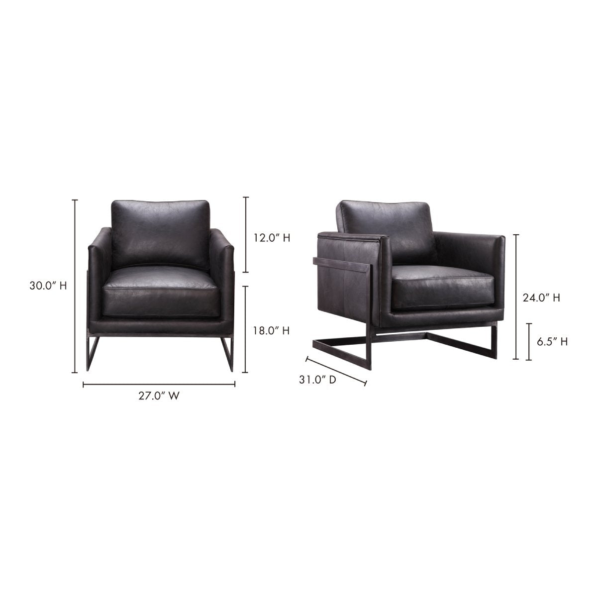 Load image into Gallery viewer, Luxley Club Chair Occasional Chairs Moe&amp;#39;s     Four Hands, Burke Decor, Mid Century Modern Furniture, Old Bones Furniture Company, Old Bones Co, Modern Mid Century, Designer Furniture, https://www.oldbonesco.com/
