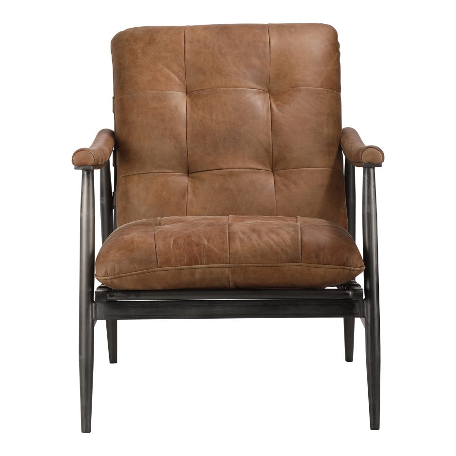 Load image into Gallery viewer, Shubert Accent Chair Cappuccino Accent Chair Moe&amp;#39;s     Four Hands, Burke Decor, Mid Century Modern Furniture, Old Bones Furniture Company, Old Bones Co, Modern Mid Century, Designer Furniture, https://www.oldbonesco.com/
