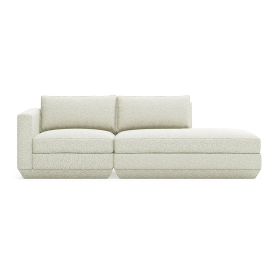 Podium Modular 2PC Lounge Sofa Right Copenhagen FossilLounge Sofa Gus*  Copenhagen Fossil   Four Hands, Burke Decor, Mid Century Modern Furniture, Old Bones Furniture Company, Old Bones Co, Modern Mid Century, Designer Furniture, https://www.oldbonesco.com/