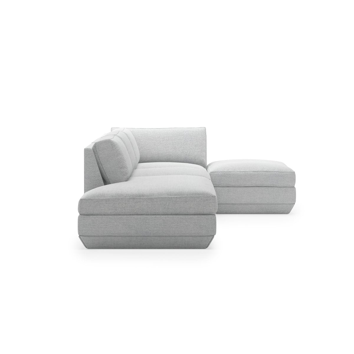Podium Modular 4PC Lounge Sectional B - RF Sectional Sofa Gus*     Four Hands, Burke Decor, Mid Century Modern Furniture, Old Bones Furniture Company, Old Bones Co, Modern Mid Century, Designer Furniture, https://www.oldbonesco.com/