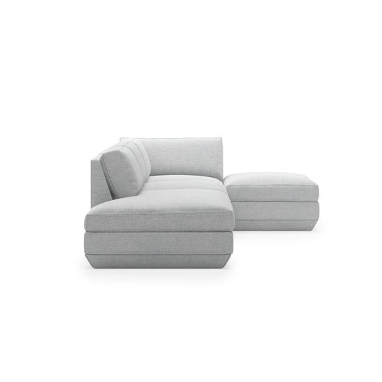 Podium Modular 4PC Lounge Sectional B - RF Sectional Sofa Gus*     Four Hands, Burke Decor, Mid Century Modern Furniture, Old Bones Furniture Company, Old Bones Co, Modern Mid Century, Designer Furniture, https://www.oldbonesco.com/
