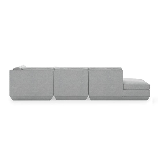Podium Modular 4PC Lounge Sectional B - RF Sectional Sofa Gus*     Four Hands, Burke Decor, Mid Century Modern Furniture, Old Bones Furniture Company, Old Bones Co, Modern Mid Century, Designer Furniture, https://www.oldbonesco.com/