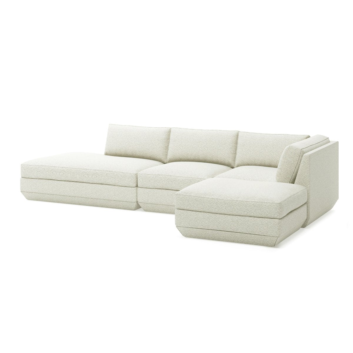 Podium Modular 4PC Lounge Sectional B - RF Copenhagen FossilSectional Sofa Gus*  Copenhagen Fossil   Four Hands, Burke Decor, Mid Century Modern Furniture, Old Bones Furniture Company, Old Bones Co, Modern Mid Century, Designer Furniture, https://www.oldbonesco.com/