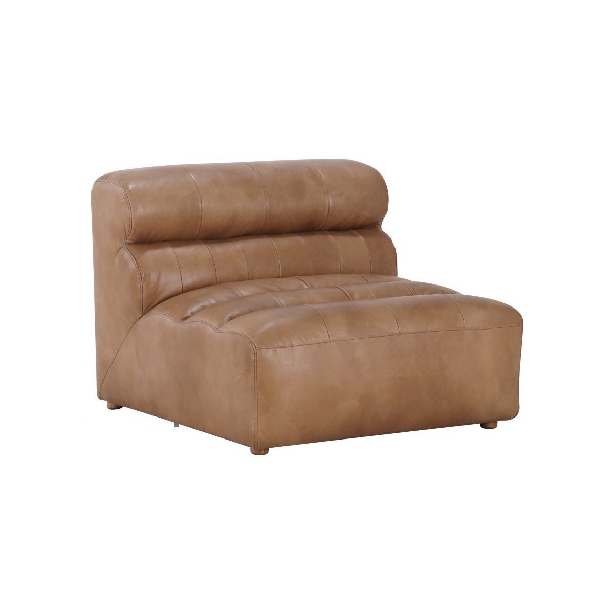 Load image into Gallery viewer, Ramsay Leather Slipper Chair BrownSlipper Chairs Moe&amp;#39;s  Brown   Four Hands, Burke Decor, Mid Century Modern Furniture, Old Bones Furniture Company, Old Bones Co, Modern Mid Century, Designer Furniture, https://www.oldbonesco.com/
