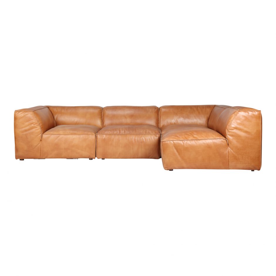 Luxe Signature Modular Sectional BrownSectional Moe's  Brown   Four Hands, Burke Decor, Mid Century Modern Furniture, Old Bones Furniture Company, Old Bones Co, Modern Mid Century, Designer Furniture, https://www.oldbonesco.com/