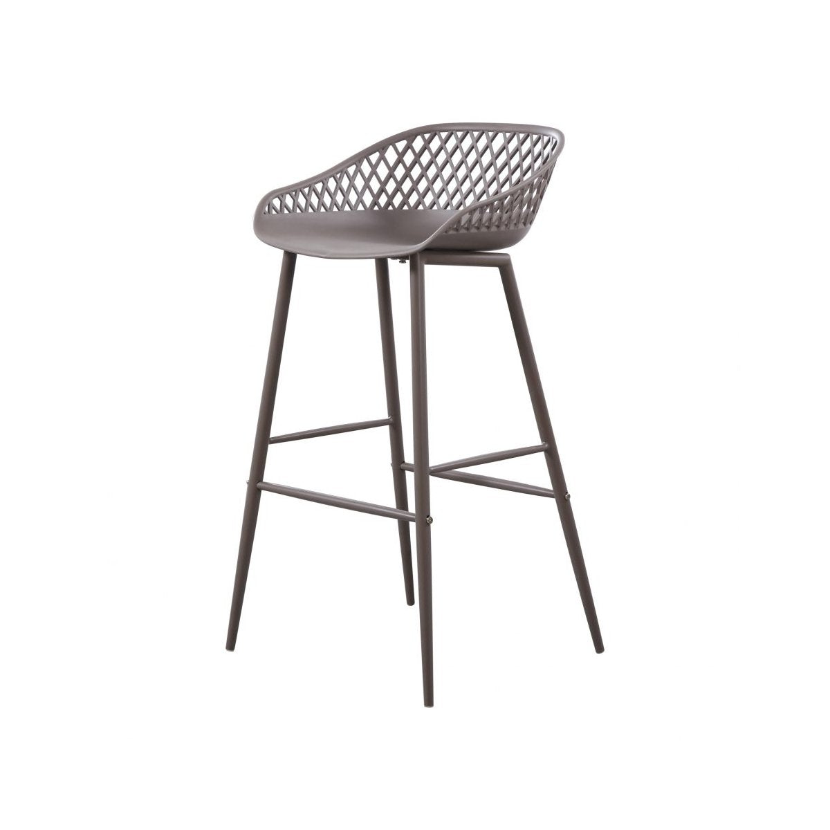 Load image into Gallery viewer, Piazza Outdoor Barstool-M2 GreyBarstools Moe&amp;#39;s  Grey   Four Hands, Burke Decor, Mid Century Modern Furniture, Old Bones Furniture Company, Old Bones Co, Modern Mid Century, Designer Furniture, https://www.oldbonesco.com/
