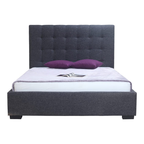 Belle Storage Bed Queen Charcoal FabricStorage Bed Moe's  Charcoal Fabric   Four Hands, Burke Decor, Mid Century Modern Furniture, Old Bones Furniture Company, Old Bones Co, Modern Mid Century, Designer Furniture, https://www.oldbonesco.com/