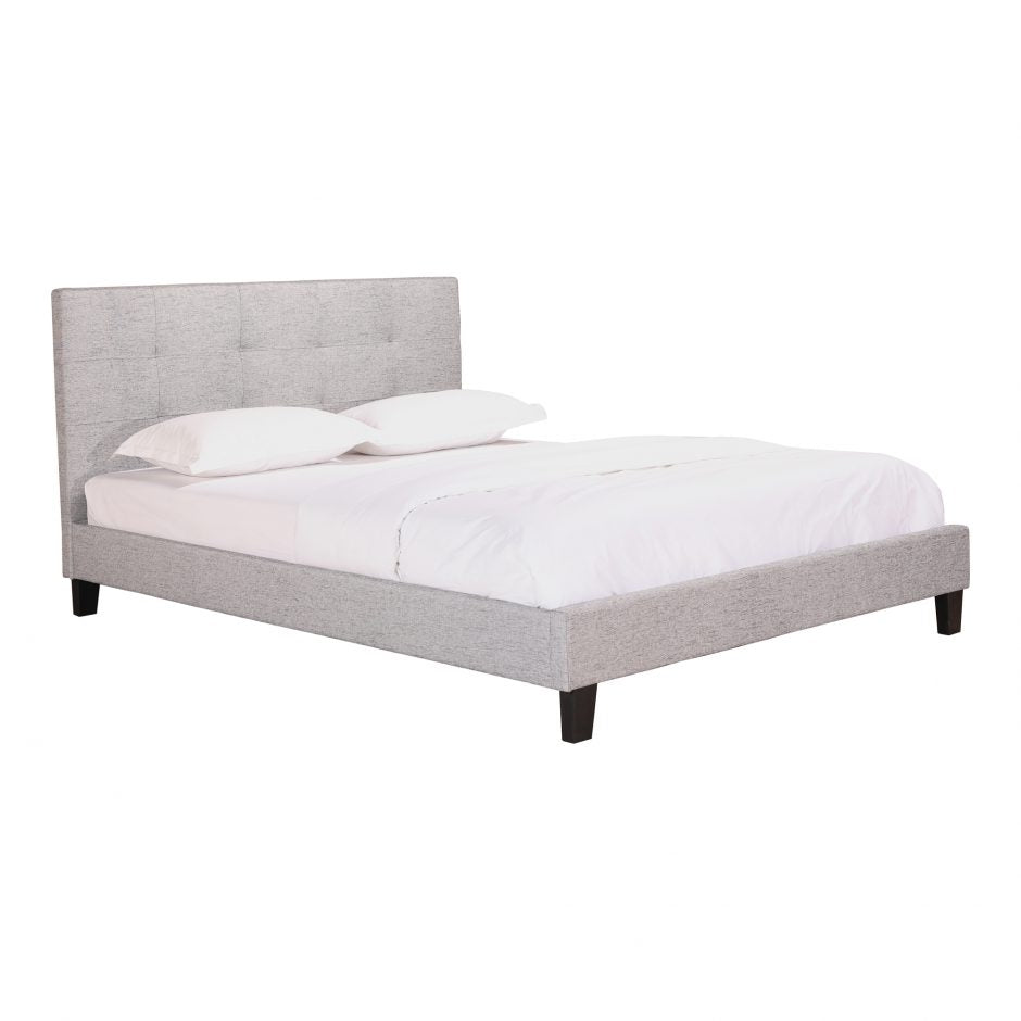 Eliza Queen Bed Fabric Queen Bed Moe's     Four Hands, Burke Decor, Mid Century Modern Furniture, Old Bones Furniture Company, Old Bones Co, Modern Mid Century, Designer Furniture, https://www.oldbonesco.com/