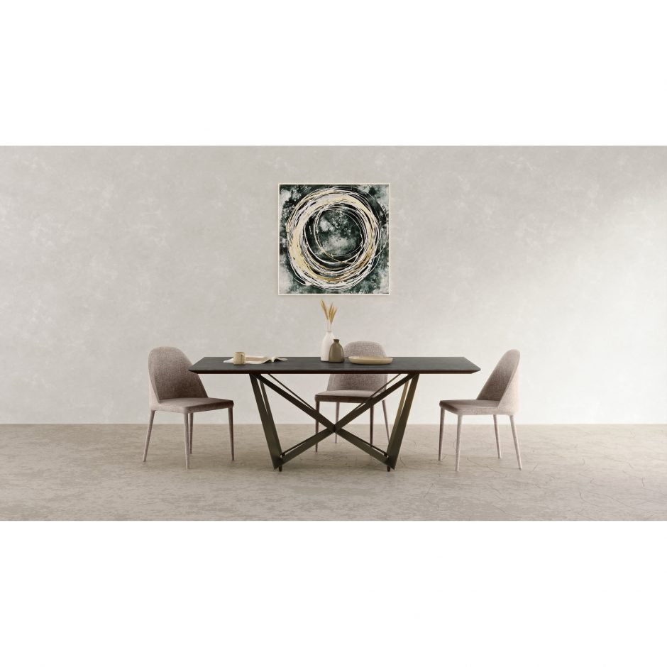 Brolio Dining Table Charcoal Dining Table Moe's     Four Hands, Burke Decor, Mid Century Modern Furniture, Old Bones Furniture Company, Old Bones Co, Modern Mid Century, Designer Furniture, https://www.oldbonesco.com/