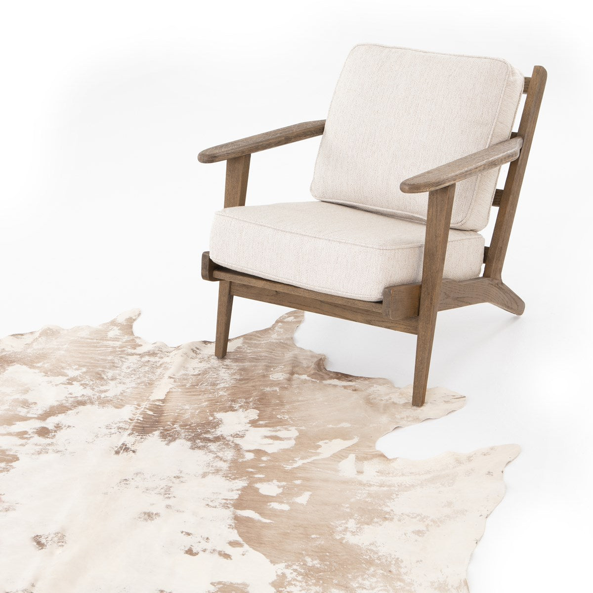 Harland Modern Cowhide Rug Rug Four Hands     Four Hands, Burke Decor, Mid Century Modern Furniture, Old Bones Furniture Company, Old Bones Co, Modern Mid Century, Designer Furniture, https://www.oldbonesco.com/