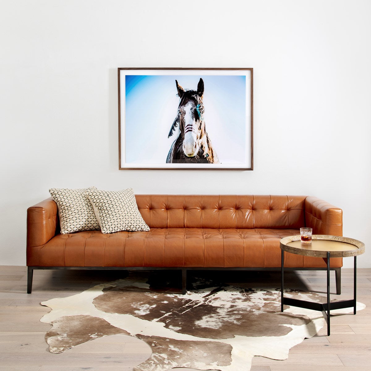 Harland Modern Cowhide Rug Rug Four Hands     Four Hands, Burke Decor, Mid Century Modern Furniture, Old Bones Furniture Company, Old Bones Co, Modern Mid Century, Designer Furniture, https://www.oldbonesco.com/