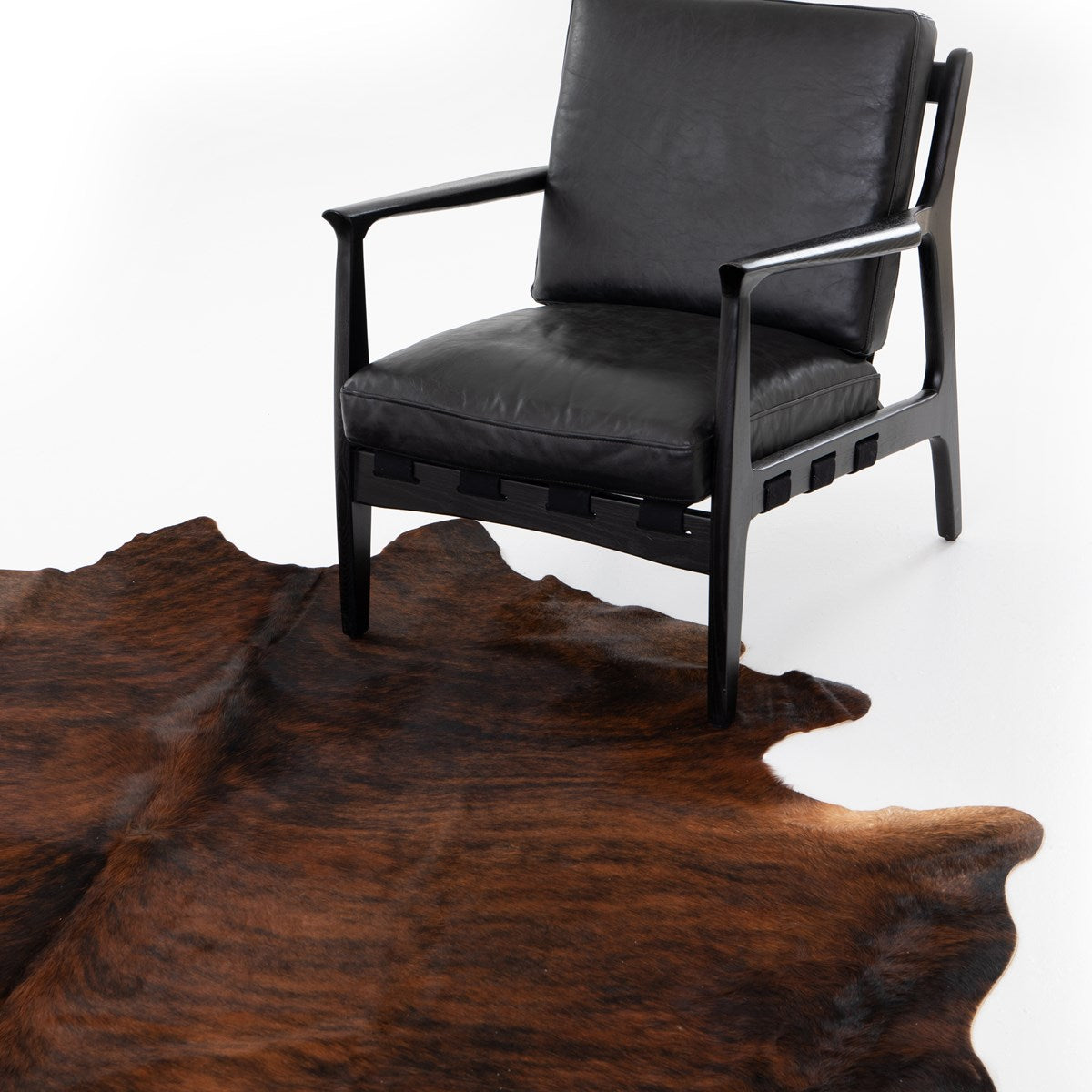 Natural Cowhide Rug, Brindle Rugs Four Hands     Four Hands, Burke Decor, Mid Century Modern Furniture, Old Bones Furniture Company, Old Bones Co, Modern Mid Century, Designer Furniture, https://www.oldbonesco.com/