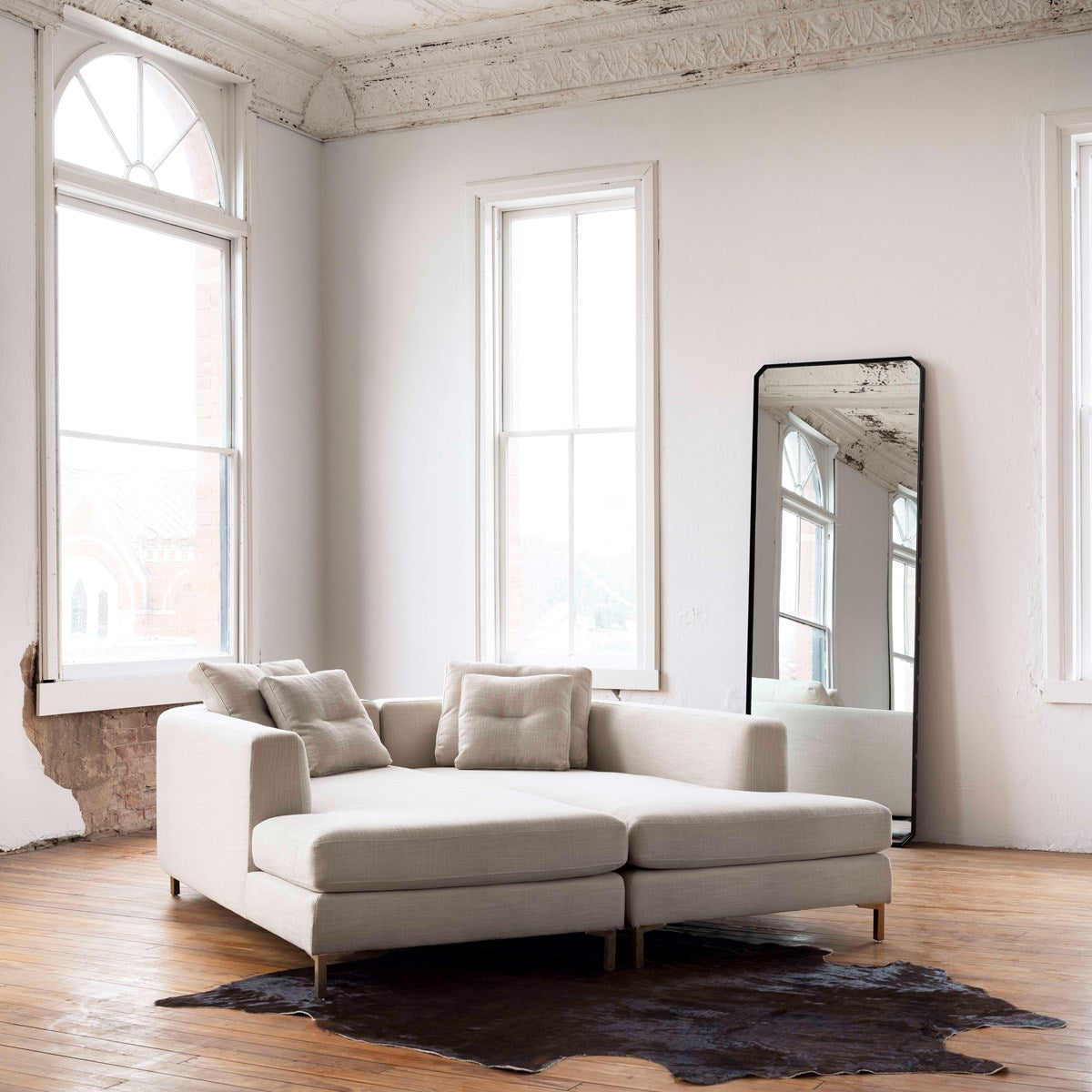 Natural Cowhide Rug, Brindle Rugs Four Hands     Four Hands, Burke Decor, Mid Century Modern Furniture, Old Bones Furniture Company, Old Bones Co, Modern Mid Century, Designer Furniture, https://www.oldbonesco.com/
