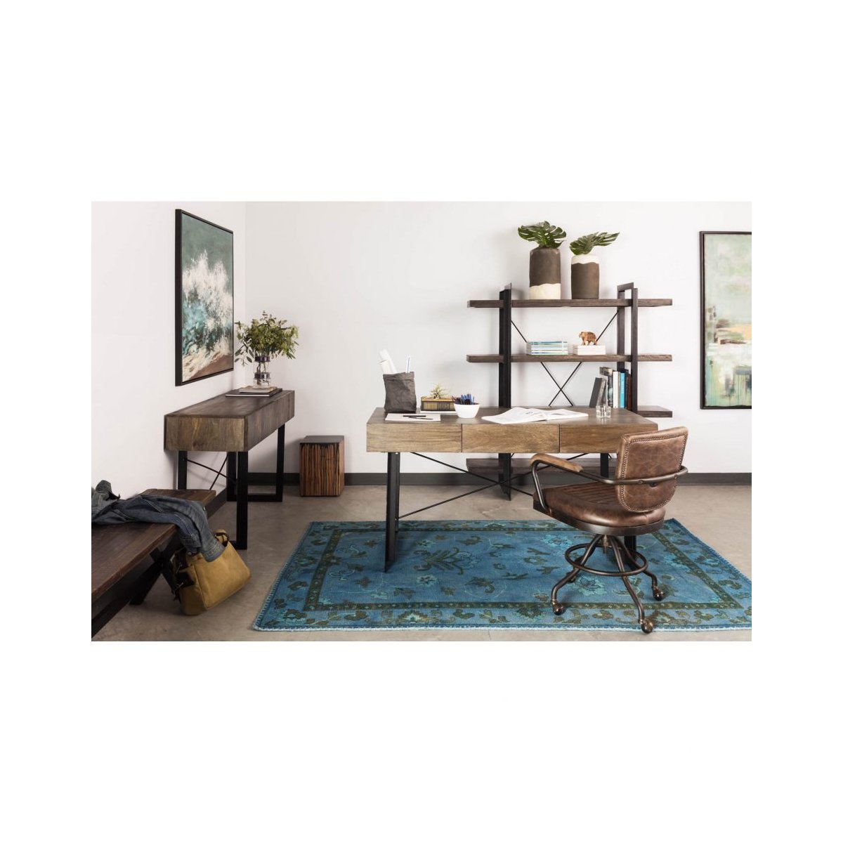 Load image into Gallery viewer, Tiburon Console Table Console Tables Moe&amp;#39;s     Four Hands, Burke Decor, Mid Century Modern Furniture, Old Bones Furniture Company, Old Bones Co, Modern Mid Century, Designer Furniture, https://www.oldbonesco.com/
