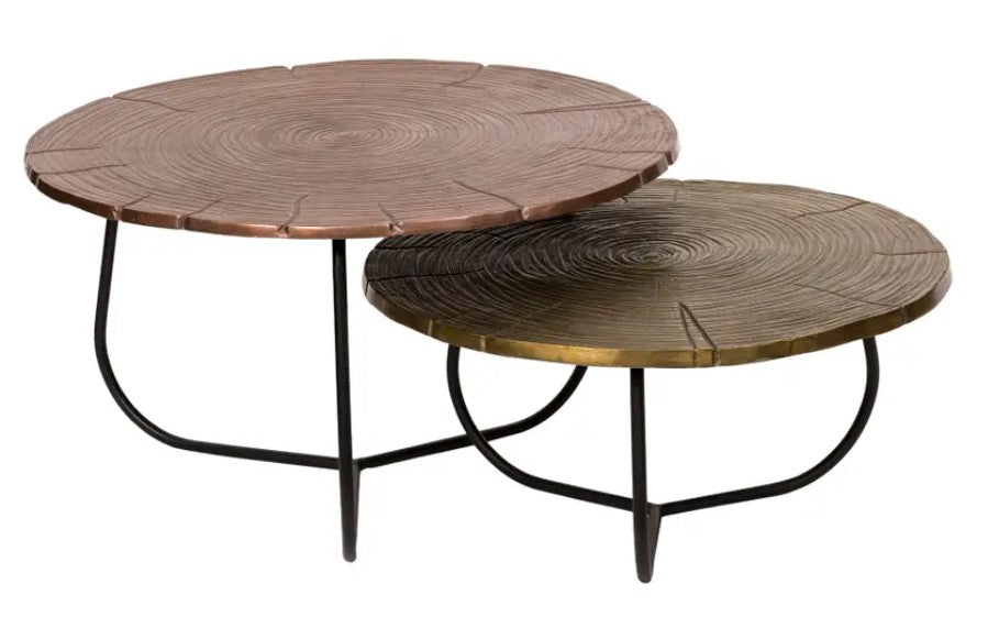 Cross Section Tables Set Of Two Coffee Tables Moe's     Four Hands, Mid Century Modern Furniture, Old Bones Furniture Company, Old Bones Co, Modern Mid Century, Designer Furniture, https://www.oldbonesco.com/