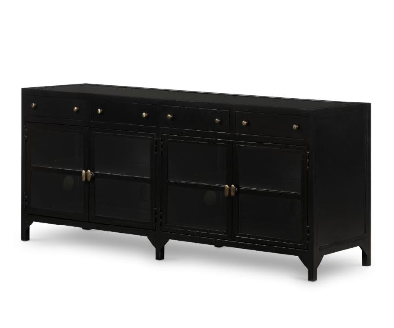 SHADOW BOX MEDIA CONSOLE Cabinets & Storage Four Hands     Four Hands, Burke Decor, Mid Century Modern Furniture, Old Bones Furniture Company, Old Bones Co, Modern Mid Century, Designer Furniture, https://www.oldbonesco.com/