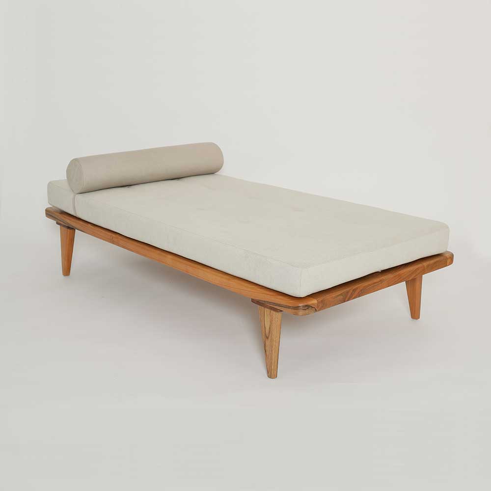 Simona MCM Daybed GrayDaybed Moku  Gray   Four Hands, Mid Century Modern Furniture, Old Bones Furniture Company, Old Bones Co, Modern Mid Century, Designer Furniture, https://www.oldbonesco.com/