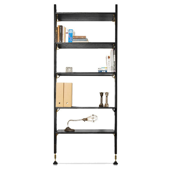 Theo Wall Unit With Small Shelves - Black SHELVING District Eight     Four Hands, Burke Decor, Mid Century Modern Furniture, Old Bones Furniture Company, Old Bones Co, Modern Mid Century, Designer Furniture, https://www.oldbonesco.com/