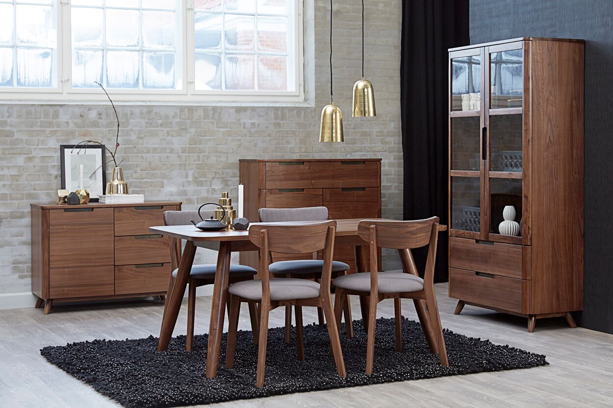 Tahoe American Walnut 60" Dining Table Dining Table Unique Furniture     Four Hands, Burke Decor, Mid Century Modern Furniture, Old Bones Furniture Company, Old Bones Co, Modern Mid Century, Designer Furniture, https://www.oldbonesco.com/