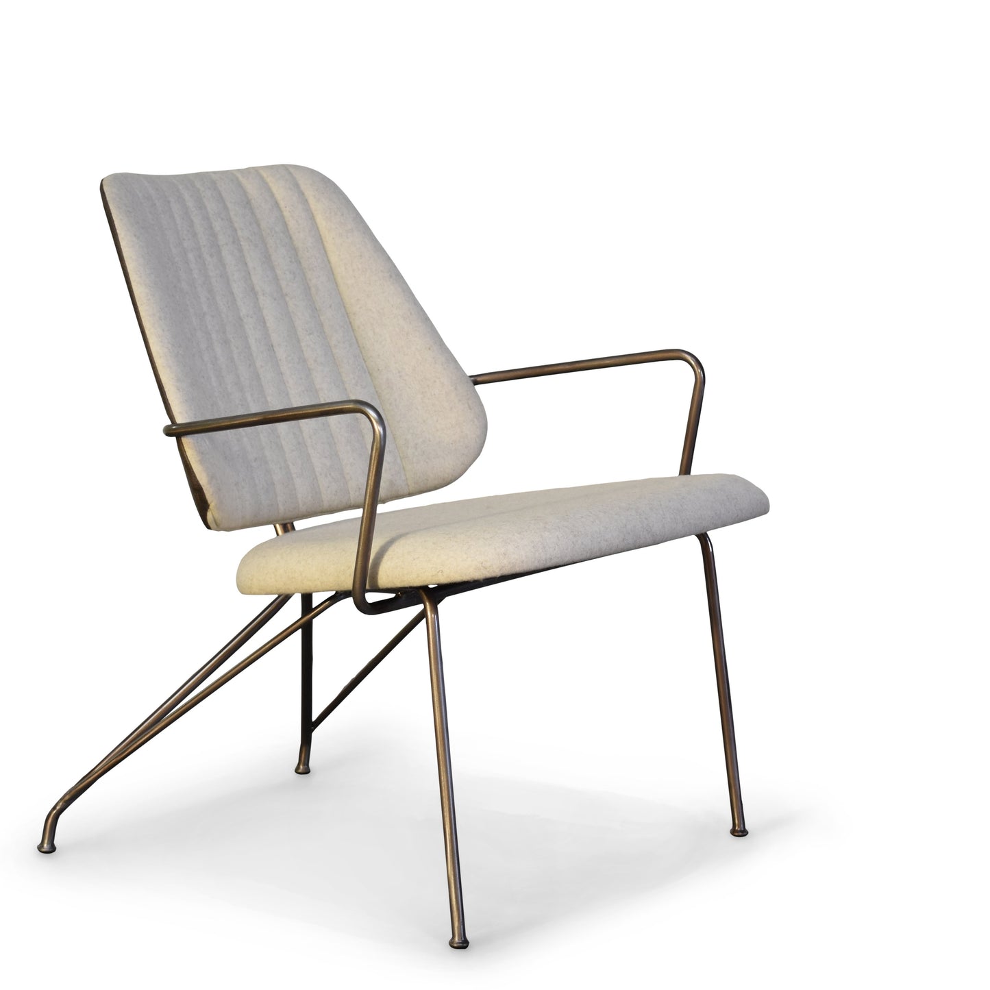 Taylor Contemporary Lounge Chair Ivory/Pewter Gingko Furniture  Ivory/Pewter   Four Hands, Burke Decor, Mid Century Modern Furniture, Old Bones Furniture Company, Old Bones Co, Modern Mid Century, Designer Furniture, https://www.oldbonesco.com/