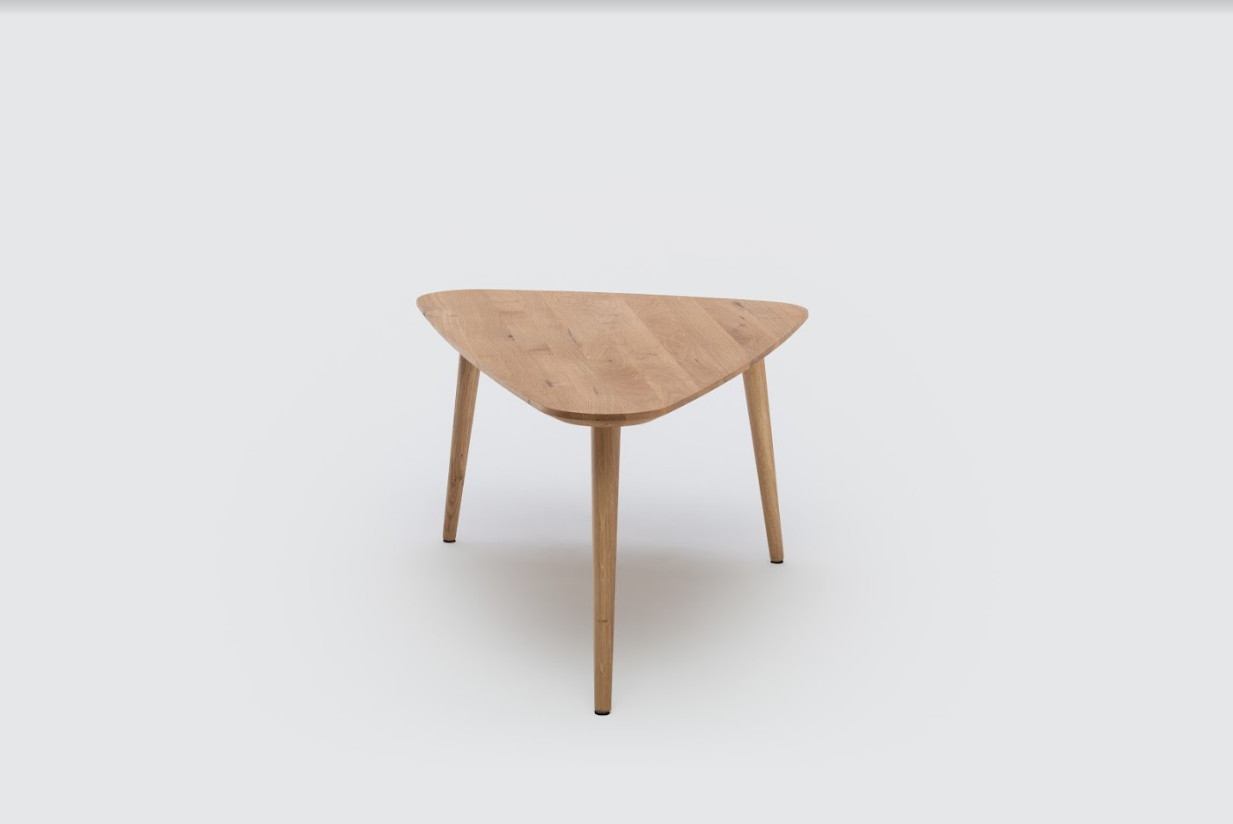 Mobello Triangular Club Table club table Moku     Four Hands, Mid Century Modern Furniture, Old Bones Furniture Company, Old Bones Co, Modern Mid Century, Designer Furniture, https://www.oldbonesco.com/