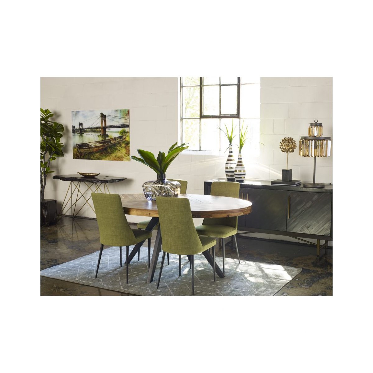Load image into Gallery viewer, Parq Oval Dining Table Dining Tables Moe&amp;#39;s     Four Hands, Burke Decor, Mid Century Modern Furniture, Old Bones Furniture Company, Old Bones Co, Modern Mid Century, Designer Furniture, https://www.oldbonesco.com/

