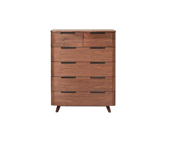 Tahoe Walnut 6 Drawer Chest Chest Unique Furniture     Four Hands, Mid Century Modern Furniture, Old Bones Furniture Company, Old Bones Co, Modern Mid Century, Designer Furniture, https://www.oldbonesco.com/