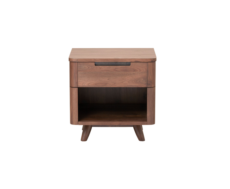 Tahoe MCM Walnut One Drawer Nightstand Nightstand Unique Furniture     Four Hands, Mid Century Modern Furniture, Old Bones Furniture Company, Old Bones Co, Modern Mid Century, Designer Furniture, https://www.oldbonesco.com/