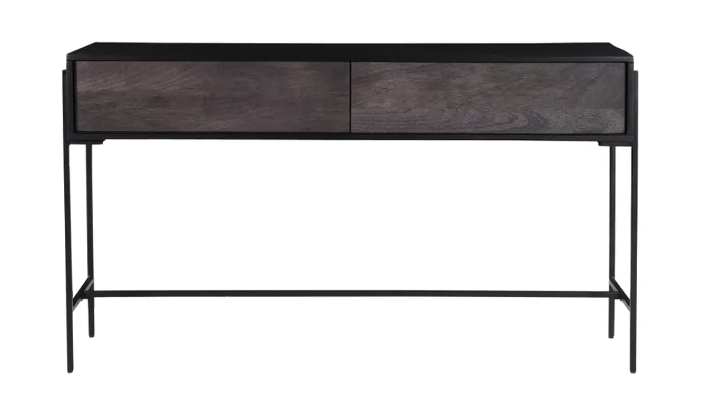 Tobin Console Table CharcoalCONSOLE Moe's  Charcoal   Four Hands, Mid Century Modern Furniture, Old Bones Furniture Company, Old Bones Co, Modern Mid Century, Designer Furniture, https://www.oldbonesco.com/