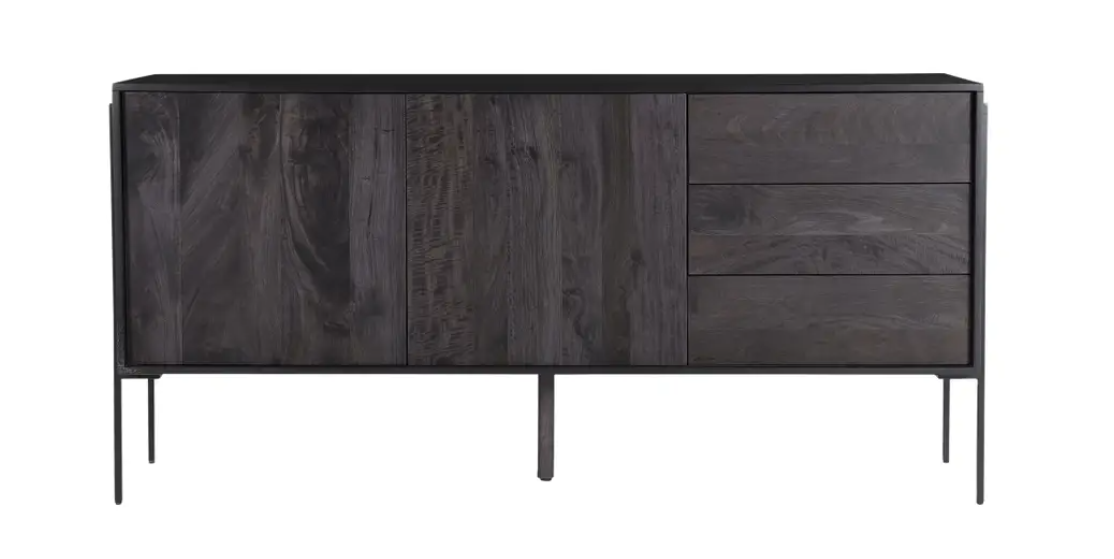 Tobin Sideboard CharcoalSideboards & Storage Moe's  Charcoal   Four Hands, Mid Century Modern Furniture, Old Bones Furniture Company, Old Bones Co, Modern Mid Century, Designer Furniture, https://www.oldbonesco.com/