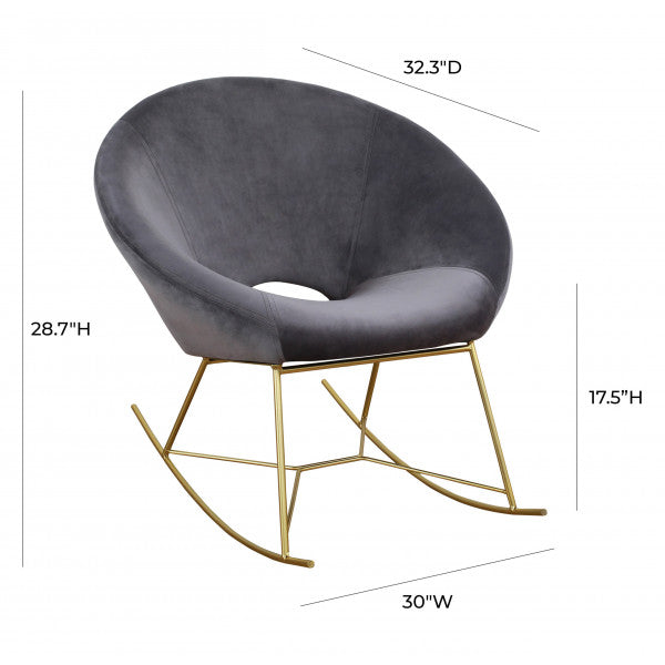 Nolan Grey Velvet Chair Lounge Chair TOV Furniture     Four Hands, Burke Decor, Mid Century Modern Furniture, Old Bones Furniture Company, Old Bones Co, Modern Mid Century, Designer Furniture, https://www.oldbonesco.com/