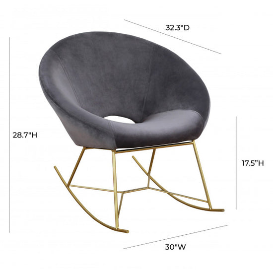 Nolan Grey Velvet Chair Lounge Chair TOV Furniture     Four Hands, Burke Decor, Mid Century Modern Furniture, Old Bones Furniture Company, Old Bones Co, Modern Mid Century, Designer Furniture, https://www.oldbonesco.com/