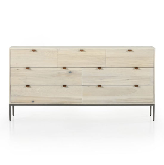 Trey 7 Drawer Dresser-Auburn Poplar Dresser Four Hands     Four Hands, Mid Century Modern Furniture, Old Bones Furniture Company, Old Bones Co, Modern Mid Century, Designer Furniture, https://www.oldbonesco.com/