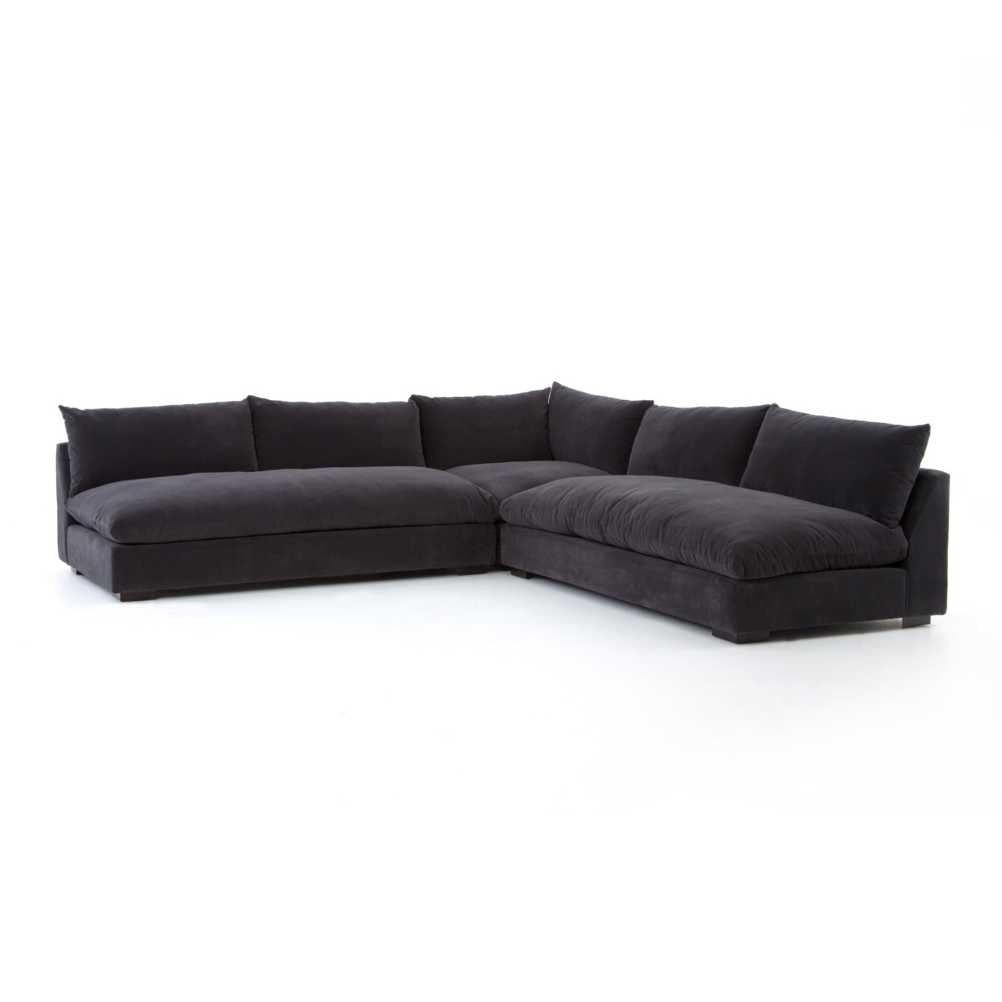 Grant 3-pc Sectional Henry CharcoalSectional Four Hands  Henry Charcoal   Four Hands, Burke Decor, Mid Century Modern Furniture, Old Bones Furniture Company, Old Bones Co, Modern Mid Century, Designer Furniture, https://www.oldbonesco.com/