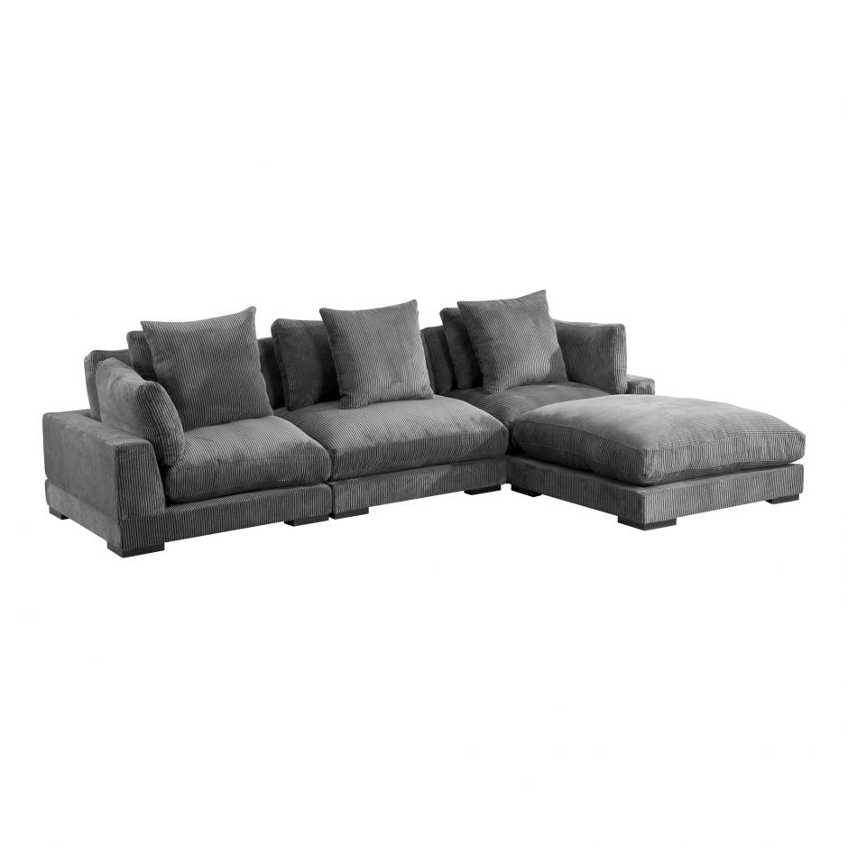 Load image into Gallery viewer, Tumble Lounge Modular Sectional Charcoal Sectional Modular Moe&amp;#39;s     Four Hands, Burke Decor, Mid Century Modern Furniture, Old Bones Furniture Company, Old Bones Co, Modern Mid Century, Designer Furniture, https://www.oldbonesco.com/
