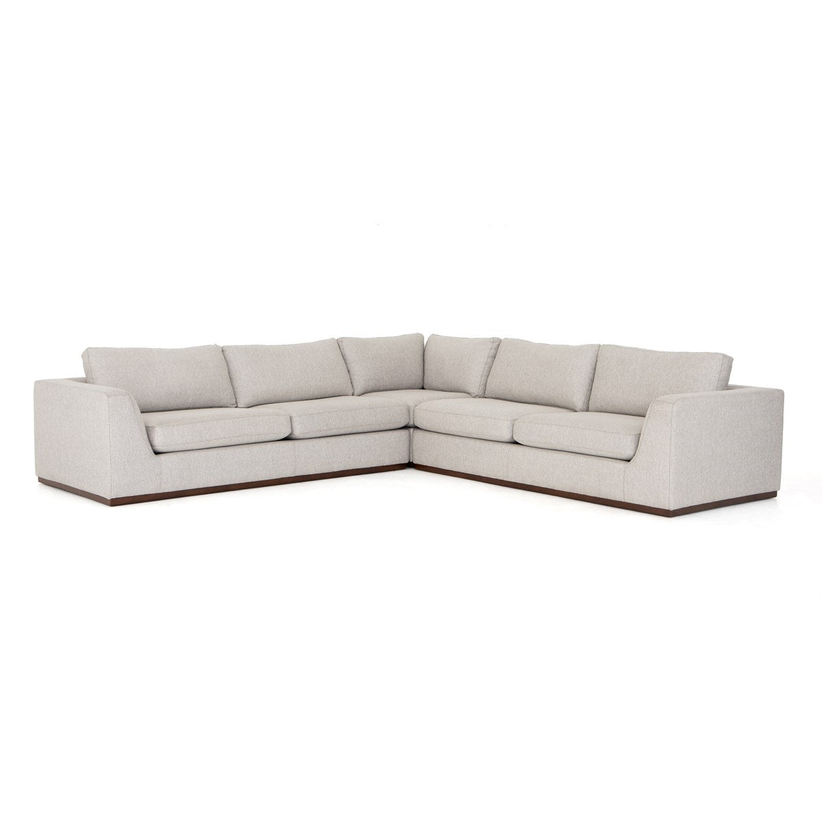 Colt 3-Piece Sectional Without Ottoman Aldred SilverSectional Sofa Four Hands  Aldred Silver   Four Hands, Burke Decor, Mid Century Modern Furniture, Old Bones Furniture Company, Old Bones Co, Modern Mid Century, Designer Furniture, https://www.oldbonesco.com/