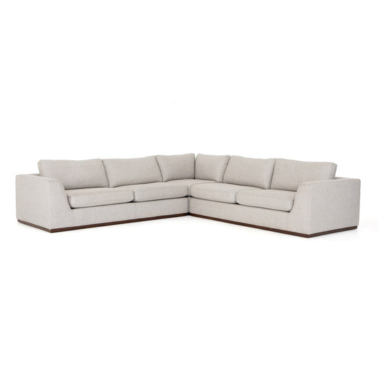 Colt 3-Piece Sectional Without Ottoman Aldred SilverSectional Sofa Four Hands  Aldred Silver   Four Hands, Burke Decor, Mid Century Modern Furniture, Old Bones Furniture Company, Old Bones Co, Modern Mid Century, Designer Furniture, https://www.oldbonesco.com/