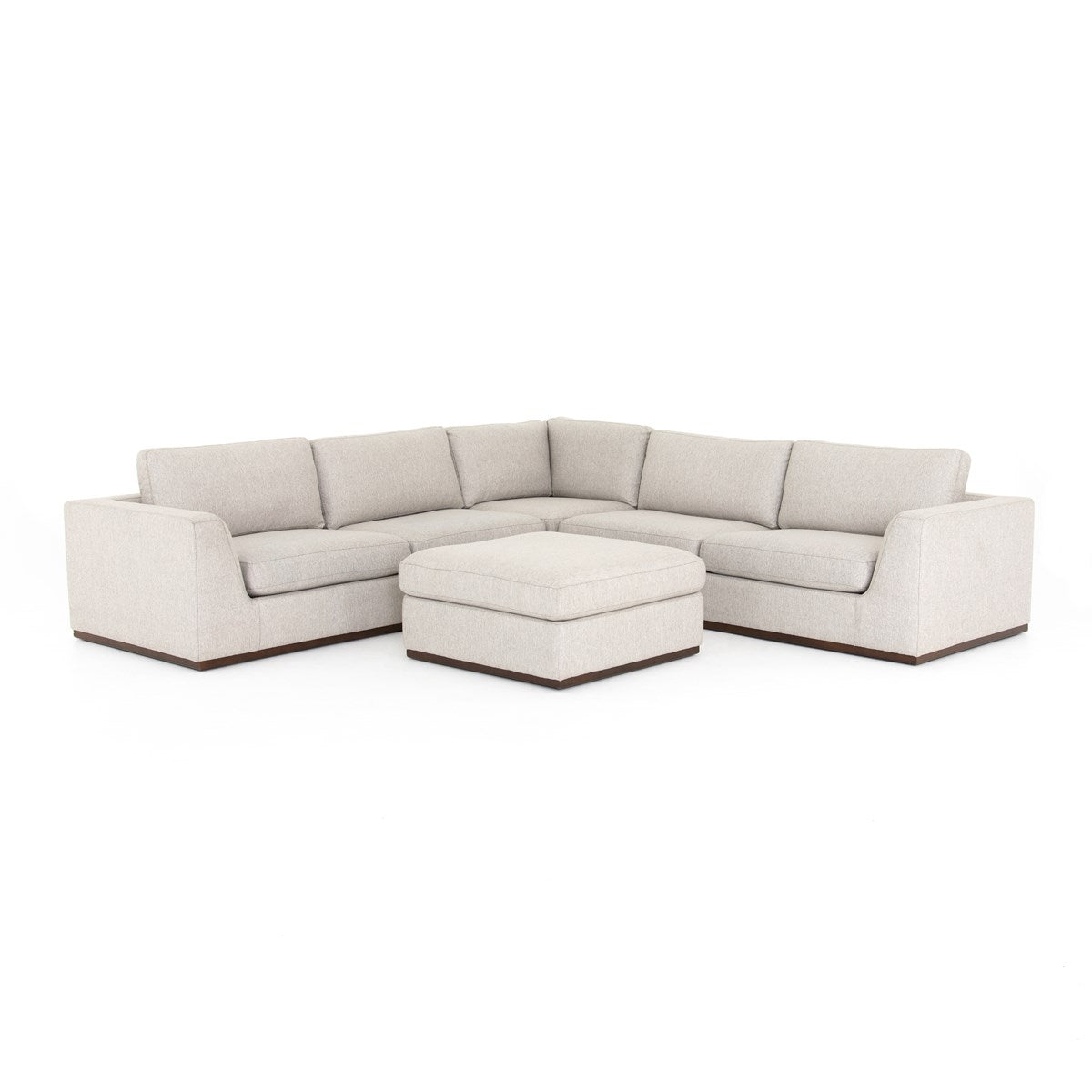 Colt 3-Piece Sectional With Ottoman Aldred SilverSectional Sofa Four Hands  Aldred Silver   Four Hands, Burke Decor, Mid Century Modern Furniture, Old Bones Furniture Company, Old Bones Co, Modern Mid Century, Designer Furniture, https://www.oldbonesco.com/