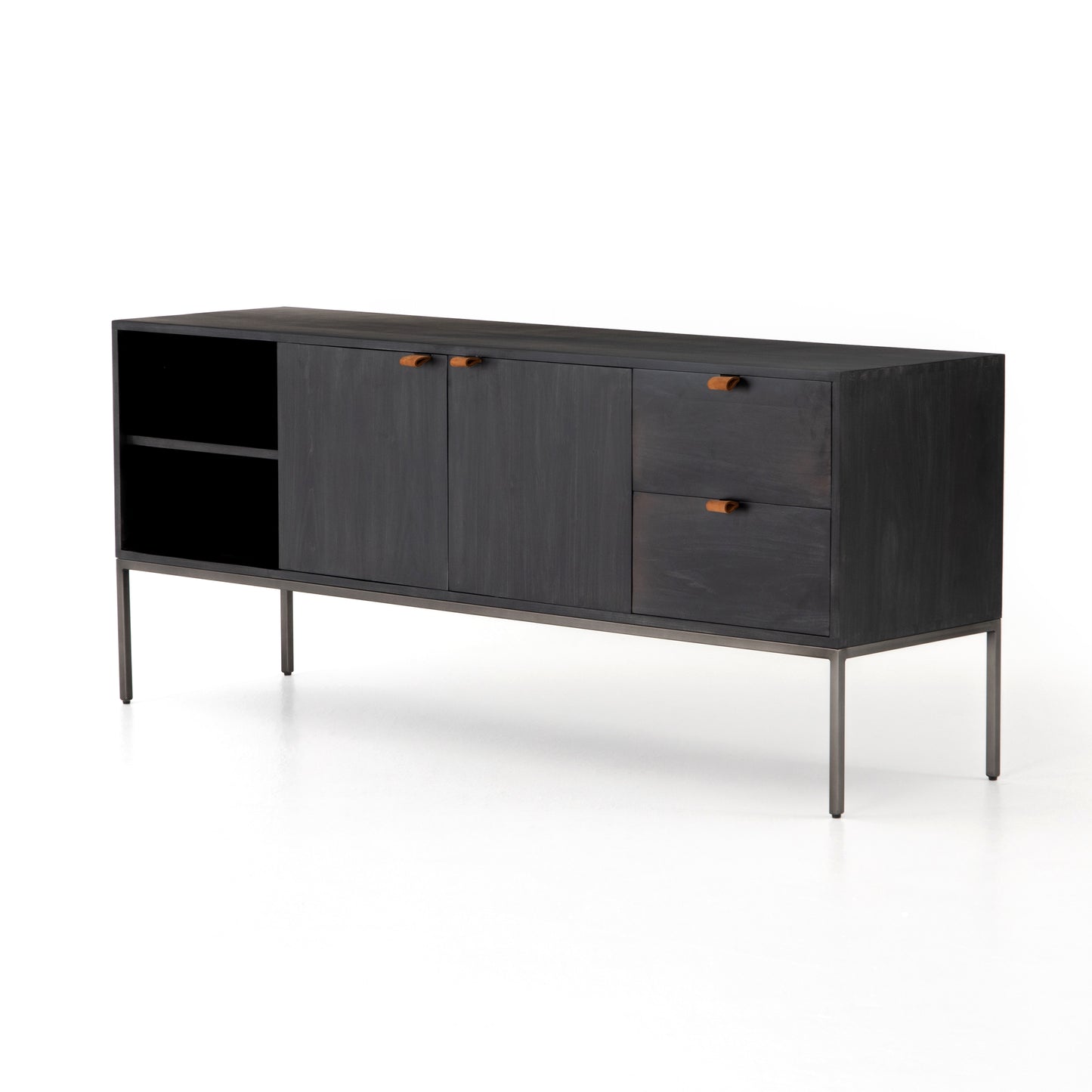 Trey Media Console  Old Bones Co | Studios     Four Hands, Mid Century Modern Furniture, Old Bones Furniture Company, Old Bones Co, Modern Mid Century, Designer Furniture, https://www.oldbonesco.com/