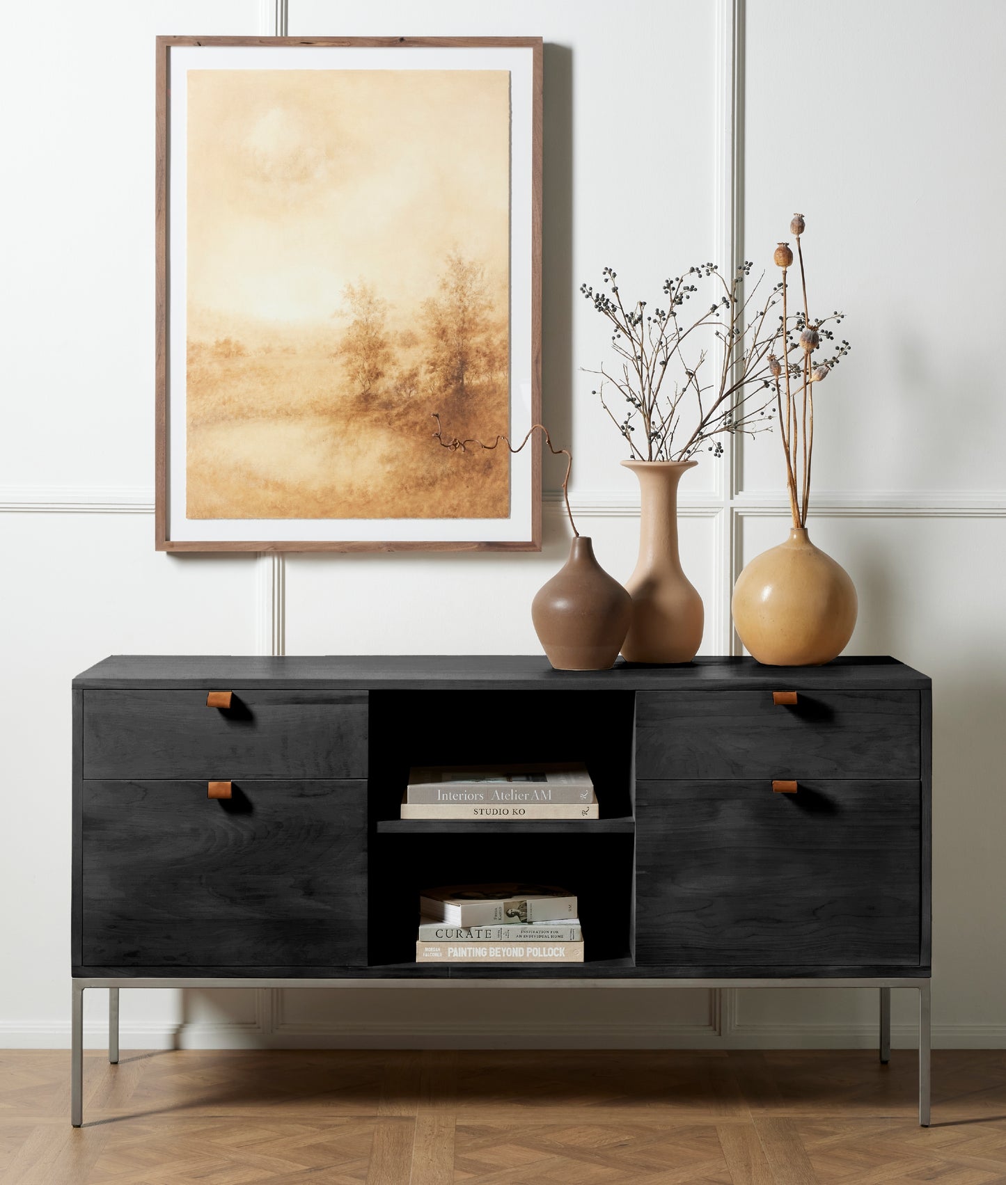 Trey Modular Filing Credenza Filing Cabinets Four Hands     Four Hands, Mid Century Modern Furniture, Old Bones Furniture Company, Old Bones Co, Modern Mid Century, Designer Furniture, https://www.oldbonesco.com/