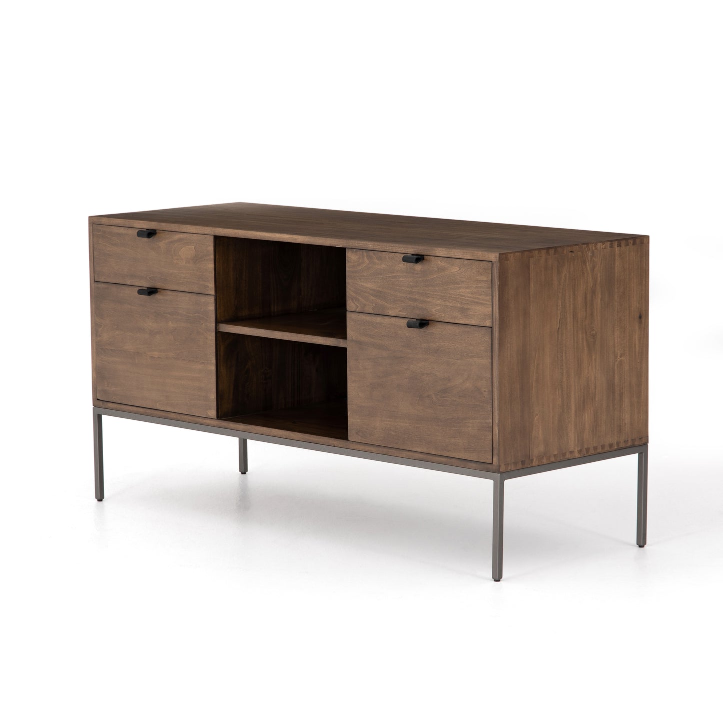 Trey Modular Filing Credenza Auburn PoplarFiling Cabinets Four Hands  Auburn Poplar   Four Hands, Mid Century Modern Furniture, Old Bones Furniture Company, Old Bones Co, Modern Mid Century, Designer Furniture, https://www.oldbonesco.com/