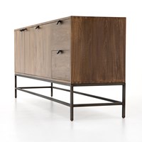 Trey Sideboard Sideboard Four Hands     Four Hands, Burke Decor, Mid Century Modern Furniture, Old Bones Furniture Company, Old Bones Co, Modern Mid Century, Designer Furniture, https://www.oldbonesco.com/
