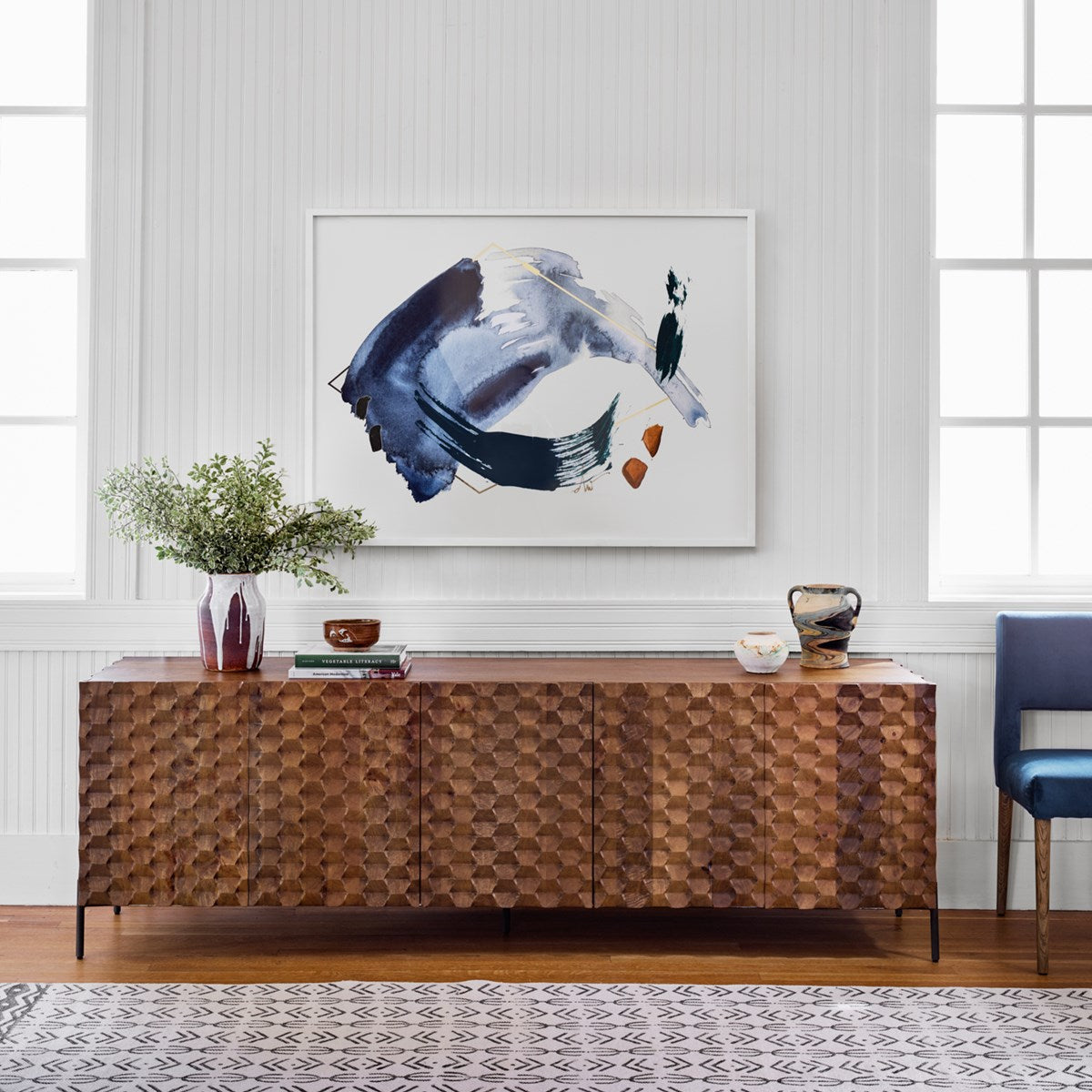 Load image into Gallery viewer, Carbon By Beth Winterburn Painting Four Hands     Four Hands, Burke Decor, Mid Century Modern Furniture, Old Bones Furniture Company, Old Bones Co, Modern Mid Century, Designer Furniture, https://www.oldbonesco.com/
